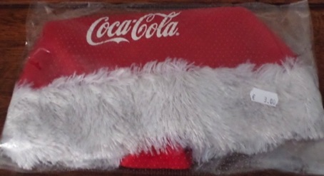 9538-2 € 3,00 coca cola kerstmuts met bontkraag
